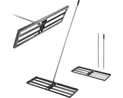Lawn Care Leveling Rake - Metal Garden Tool for Soil Leveling