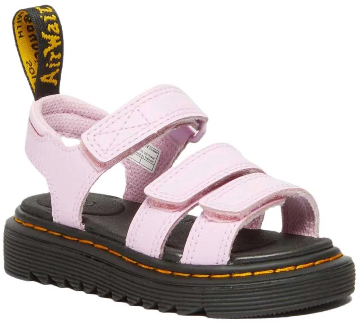 Dr Martens Klaire T Sandalen Voor Peuters 1/2 Meisjes Roze