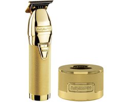 Babyliss PRO 4Artists Skeleton Trimmer Full Metal Goud + Charging Stand Goud