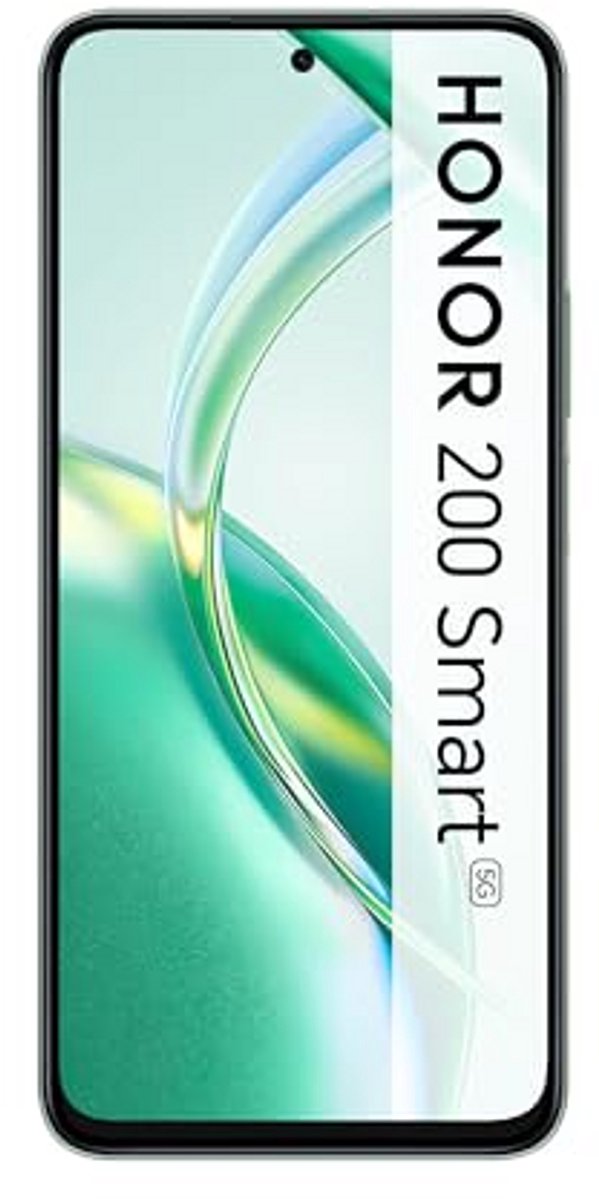 HONOR 200 Smart, Smartphone 5G, 4 GB + 256 GB, 6,8 inch display, 5200 mAh batterij, 50 MP camera, Dual SIM, Android 14, groen