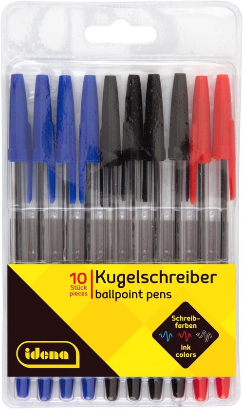 Ballpoint pen set - 10 assorted colors for daily writing | bol