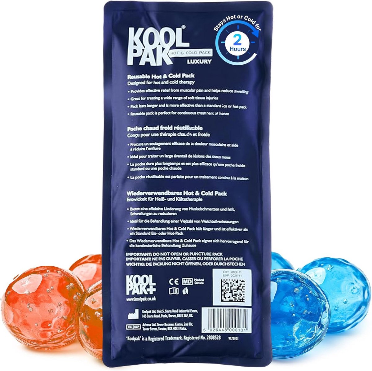 Herbruikbaar Warm & Koud Pack - 20 Stuks, 12x29 cm voor Pijnbestrijding en Herstel