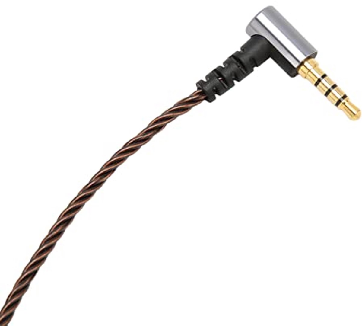 Iem-Kabel. 2 Pin 0.78 Mm 3.5 Mm Rechthoekige Plug vervanging Oordopjes Koord met Microfoon voor AS10 AS06 ZST ZS3 ES4