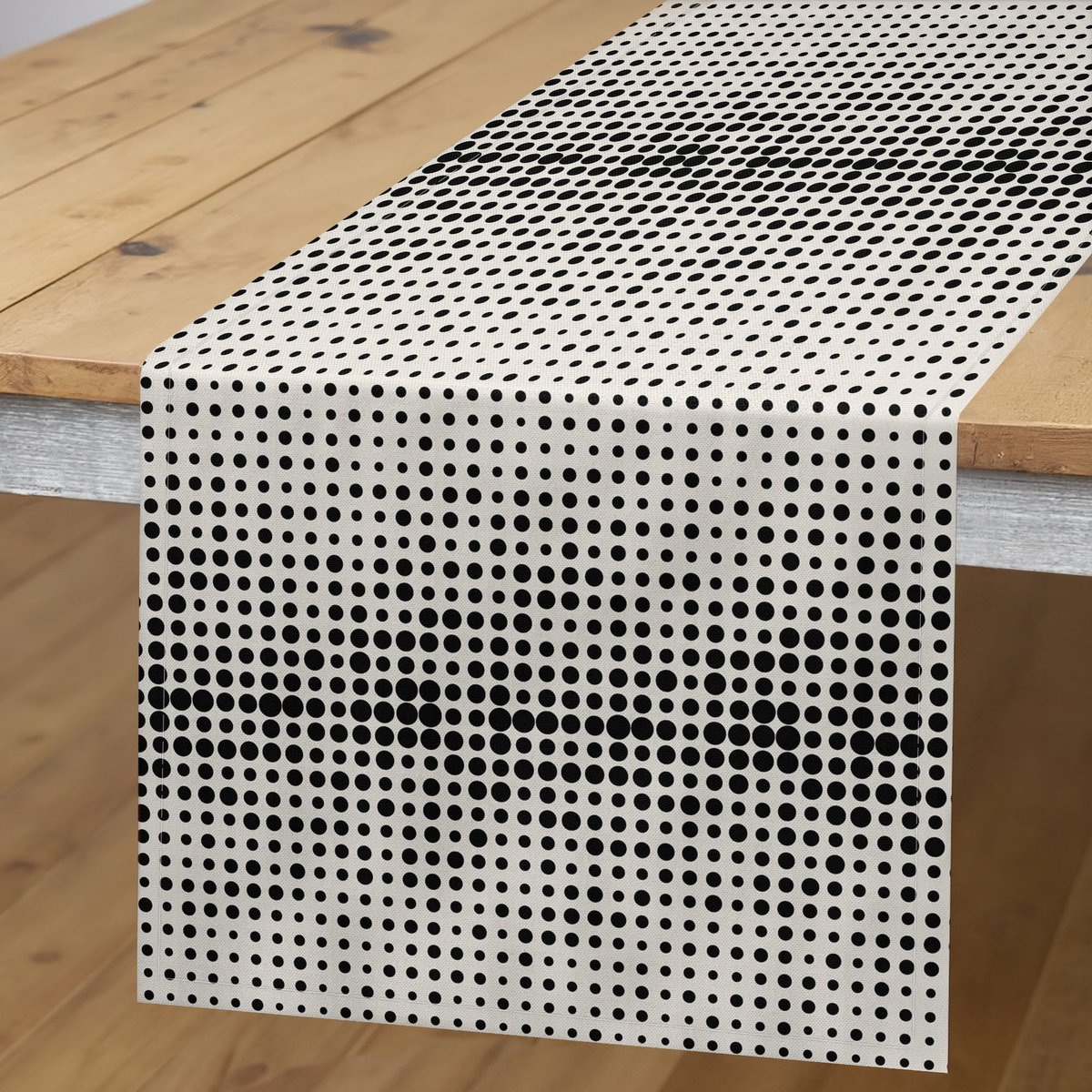 ABAKUHAUS – Tafelloper – Rechthoekig, 40x300 cm, antraciet/eierschaal