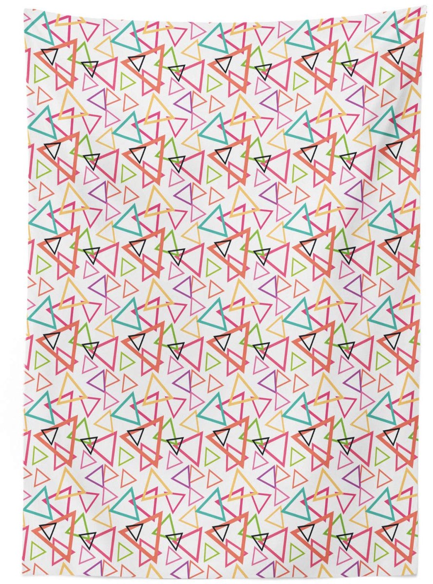 ABAKUHAUS Geometrisch tafelkleed – 140x240 cm – Veelkleurig, Wasbaar