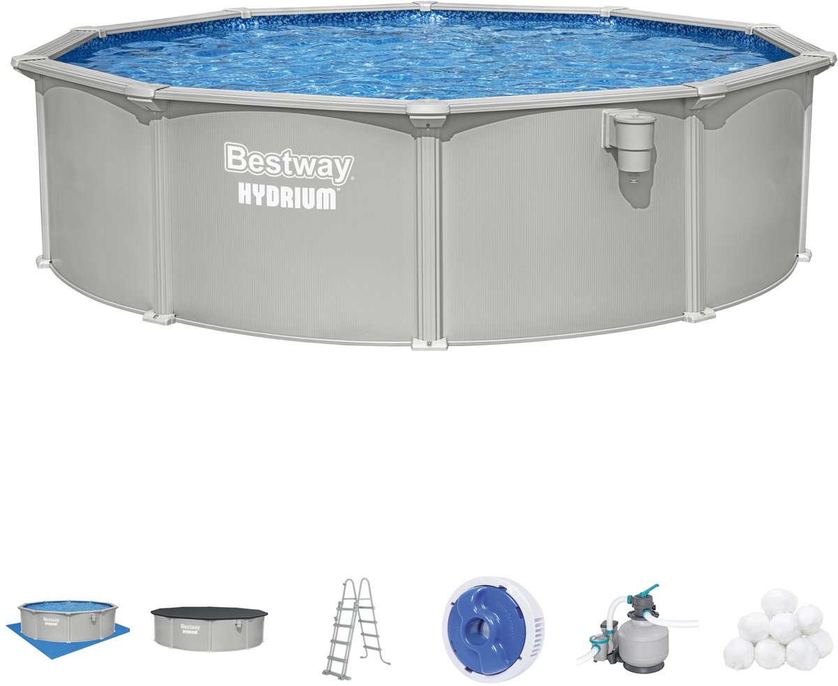 Bestway Hydrium kit piscine à paroi en acier - Ø 457 x 122 cm