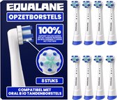 Opzetborstels geschikt voor Oral-B iO - Universele Opzetborstels - Zachte Borstelharen - Wit - 8 Stuks