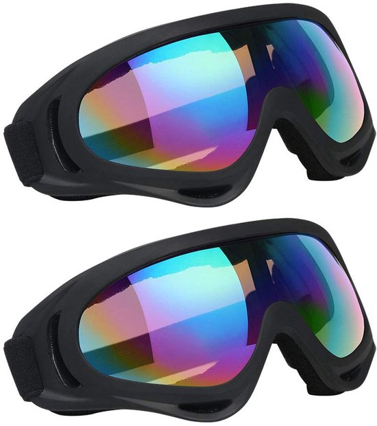 Skibril - Skibrillen - Ski en Snowboard Maskers, Motorfiets Brillen, Anti-stof, UV Bescherming, Anti-Bemisting, Winddicht, Geschikt voor Jongens, Meisjes, Heren en Vrouwen