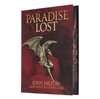 Livre : Paradise Lost de John Milton, illustré par Gustave Doré. Couverture rouge avec une figure ailée.