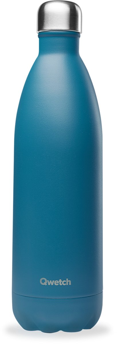 Qwetch - Isothermische fles - Originals Matt Blauw - 1L.