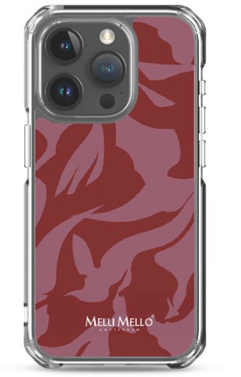 Melli Mello Telefoonhoesje Crimson Wave (Soft case) - Apple iPhone 15 Pro