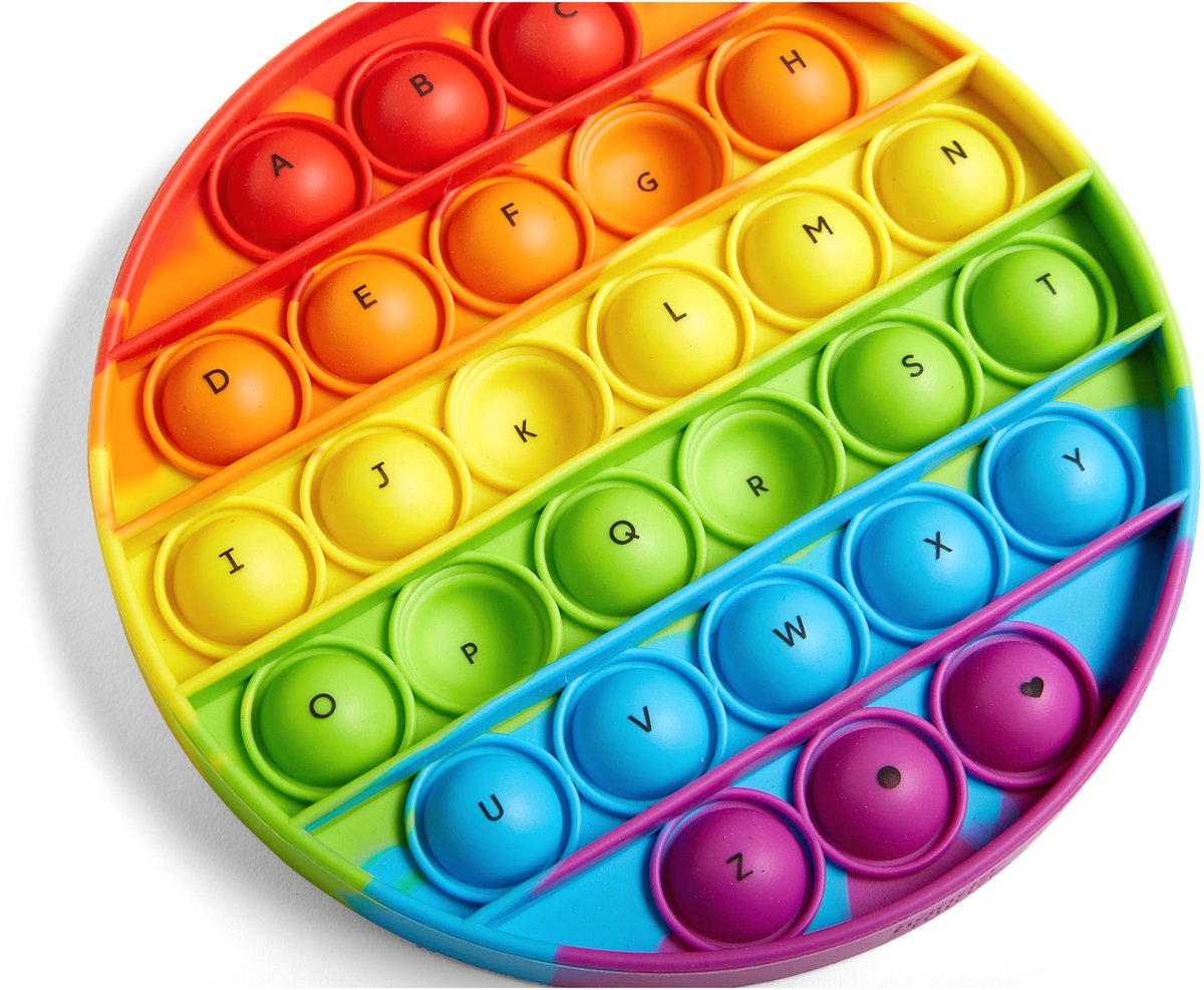 Learning Resources alphabet sensory bubble poppers,set van 6