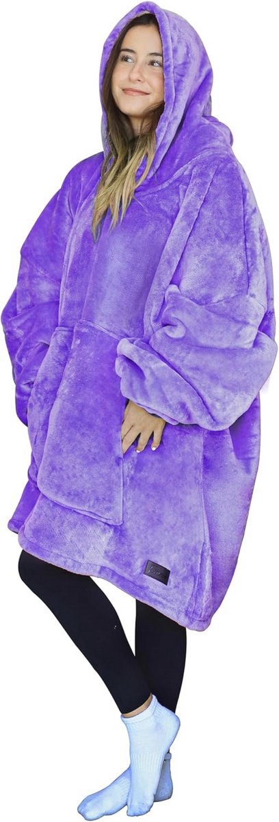 Zachte Oversized Sherpa Hoodie Dekentje voor Volwassenen, Dames en Jongens