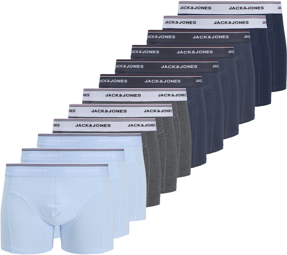 JACK&JONES - JACAVERY SOLID TRUNKS 12 PACK - Heren - Onderbroeken