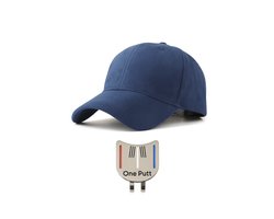 Luxe Golf Cap + Putting Alignment Tool - Blauw - Golf Pet - Golf Accessoires - Golf Spullen