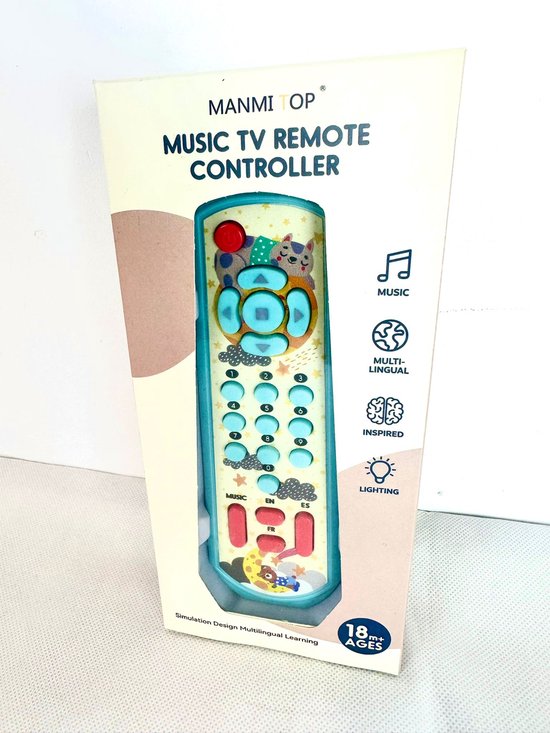 Jouets télécommandés Bébé – Jouets interactifs pour tout-petits avec lumières et sons – Jouets Éducatif Bébé – Jouets d'imitation Enfants – Jouets Bébé avec boutons