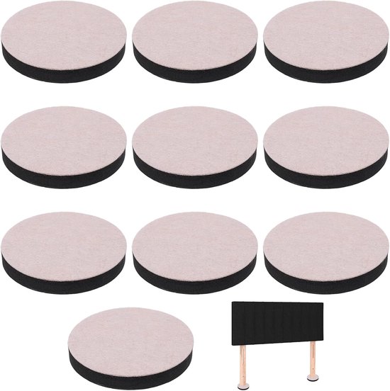16 glijglijders PTFE Teflon voor zware meubels en stoelen, rond, 30 mm