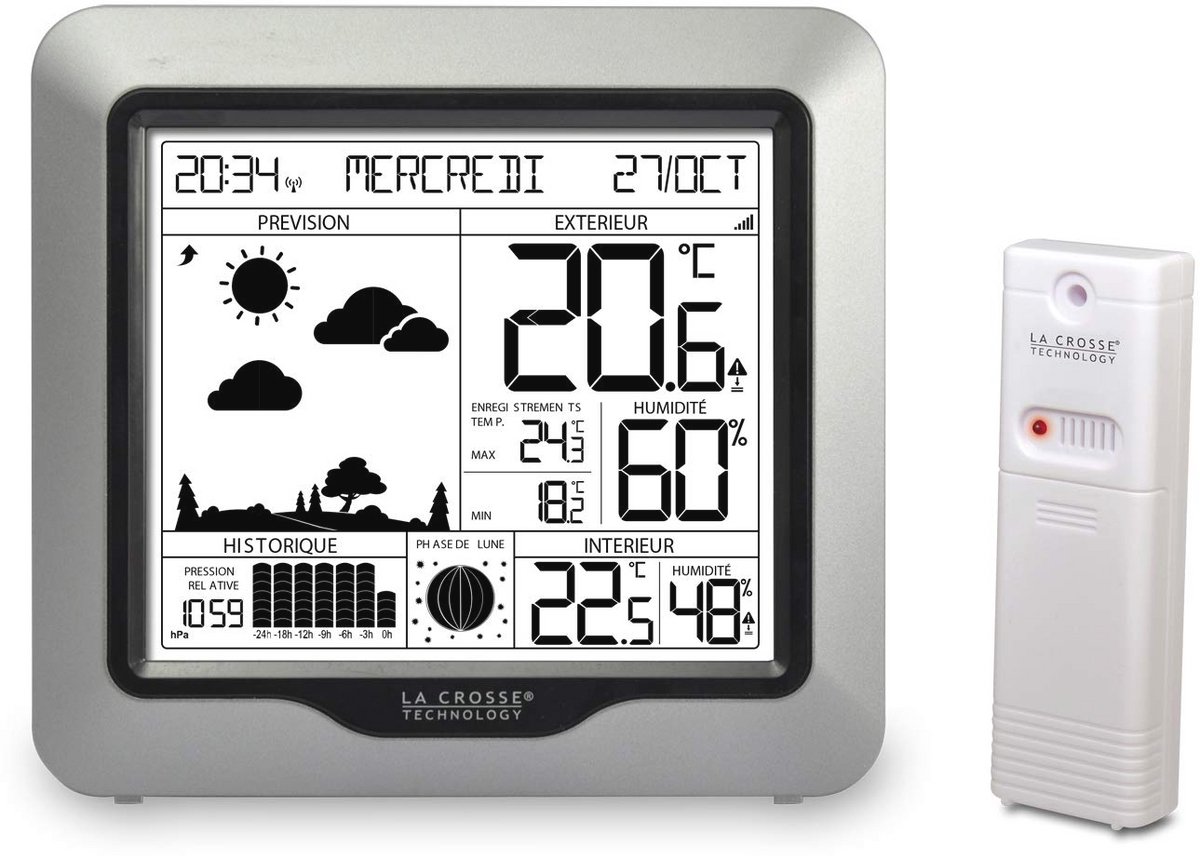 Weerstation met DCF-signaal en Voorspellingsfunctionaliteit