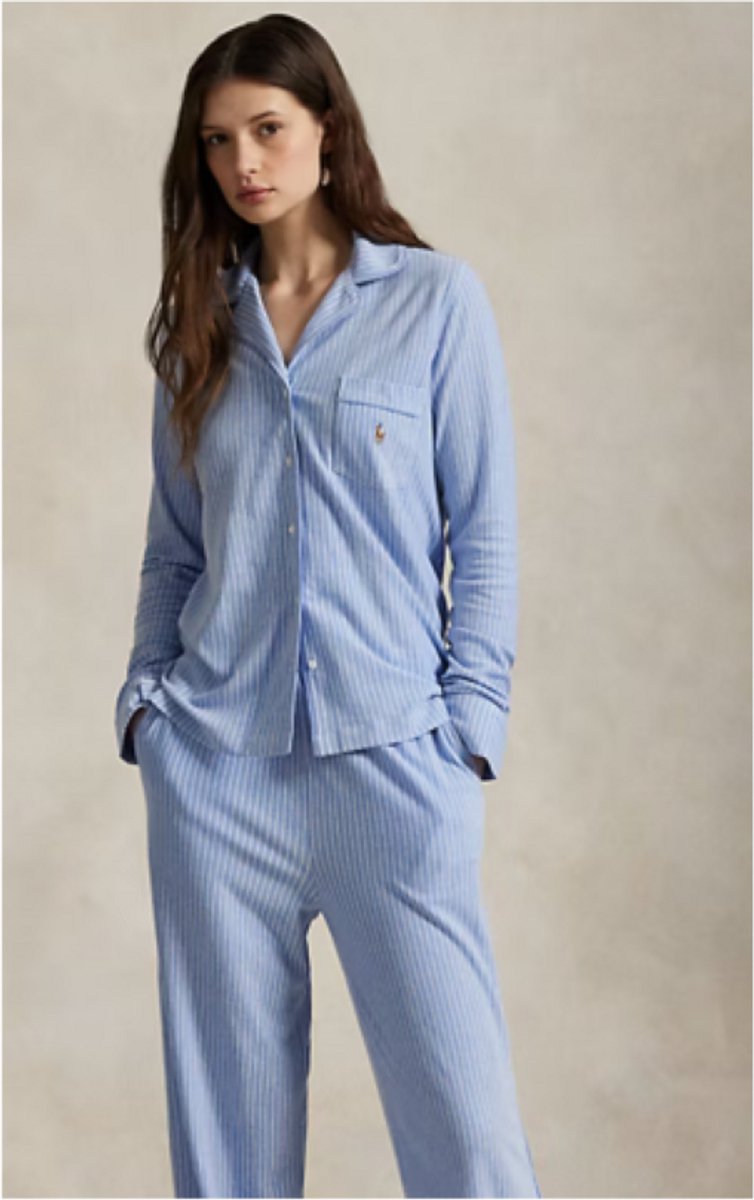 Ralph Lauren, damespyjama, blauwe streep, S