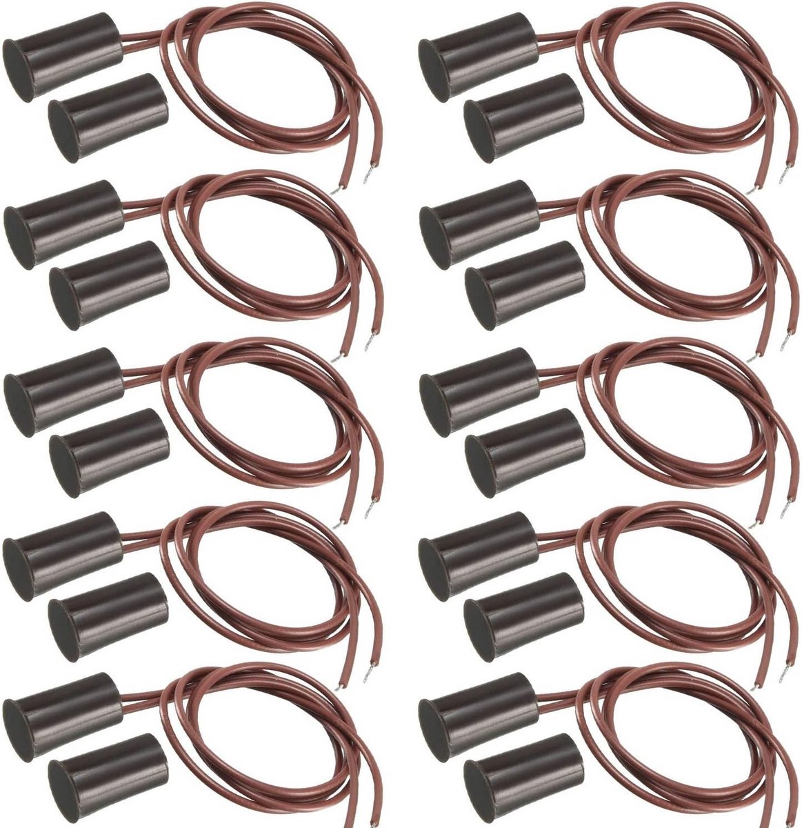 Magnetische Deursensor - Flush-Mounted, Bedrading voor Deur en Raam - Veiligheidssysteem