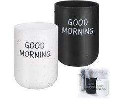 Tandenborstelbekers Set van 2 - Badkamer Accessoire voor Tandenborstels en Mondwater