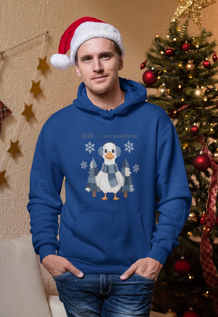 Goosebumps - Kersttrui - Kerst Trui Navy - Grappig Kersttrui - Maat XXL - Limited Edition