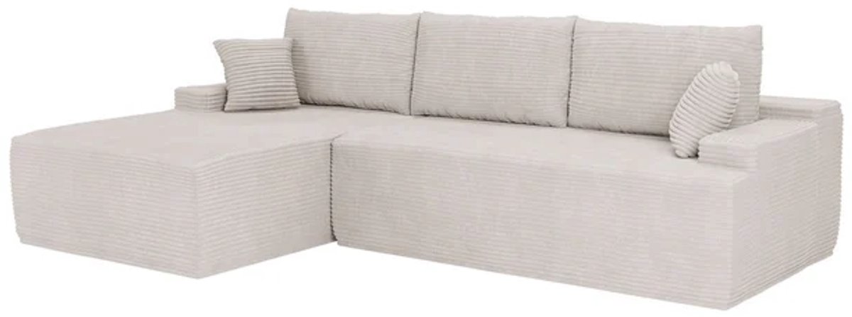 Coredo Bank - Corduroy bekleding - Links - Beige