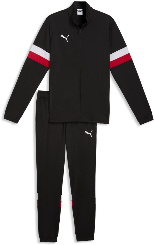 PUMA individualRISE Tracksuit Heren Trainingspak - Puma Black-Puma White-Puma Red