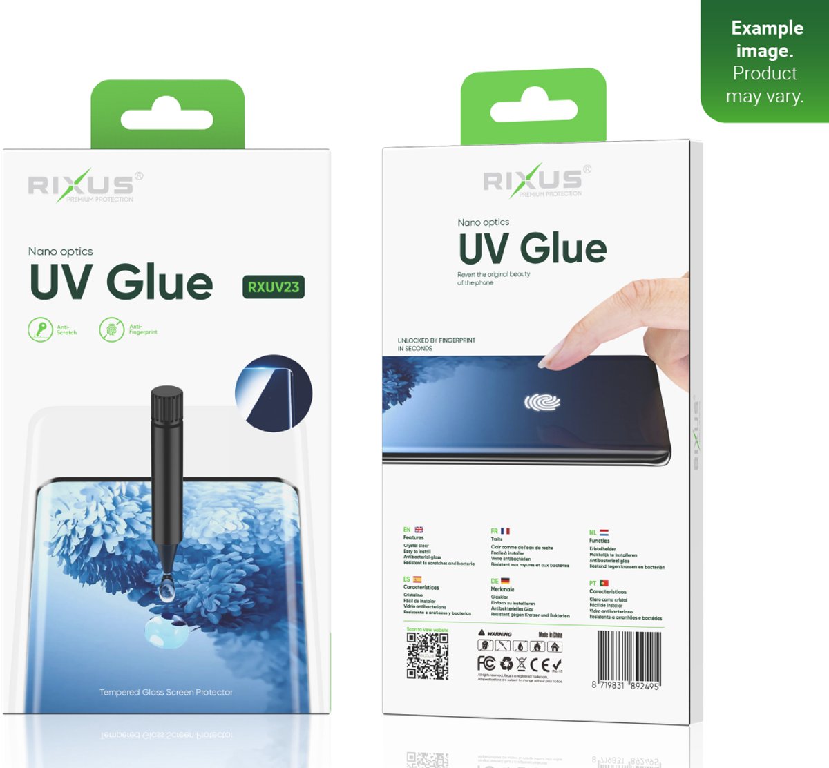 Rixus UV Glue Tempered Glass For Samsung S20 FE