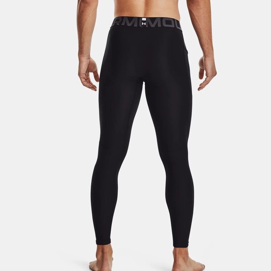 Under Armour UA HG Armour Leggings-BLK Heren Sportbroek - Zwart - Wit van Merkloos — afbeelding 4