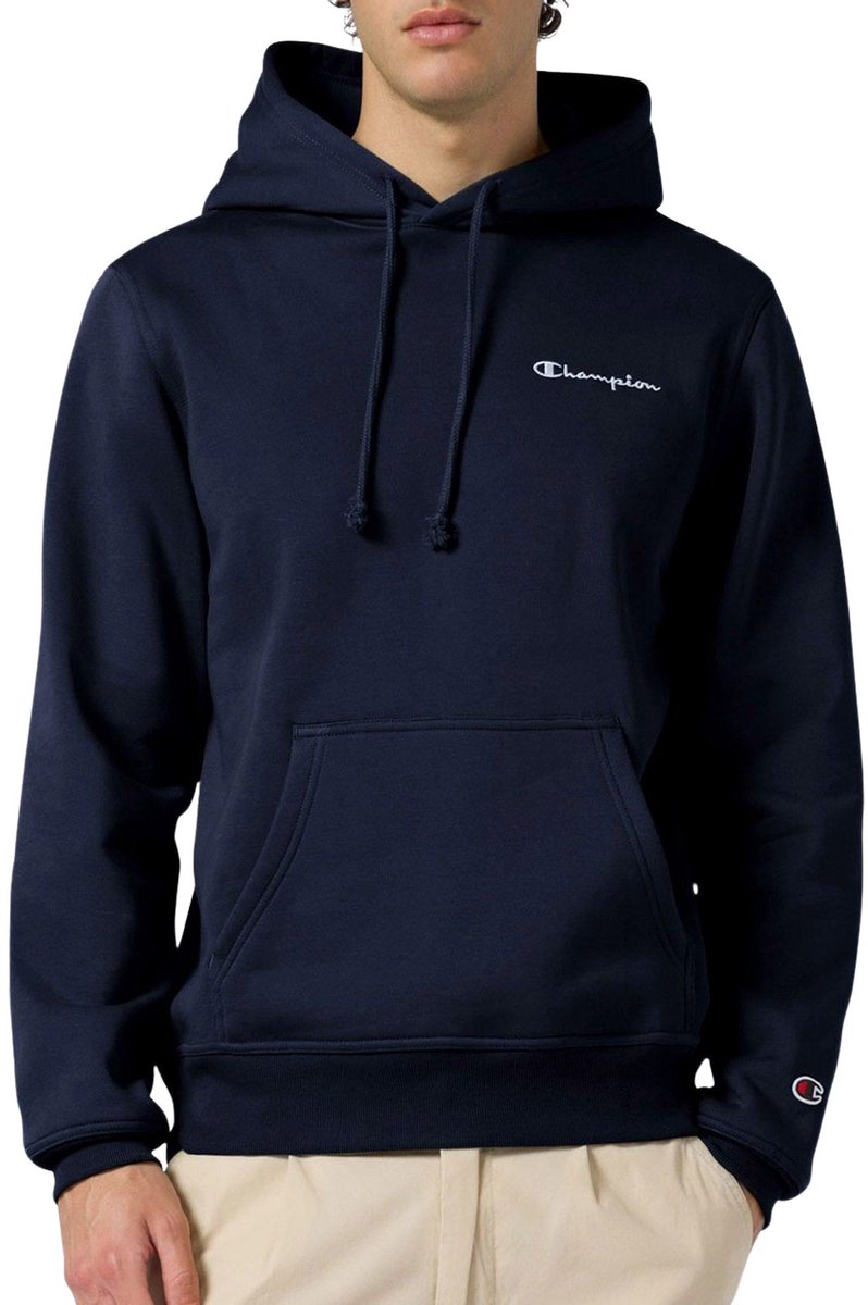 Champion Icons Small Logo Hoodie Heren Blauw