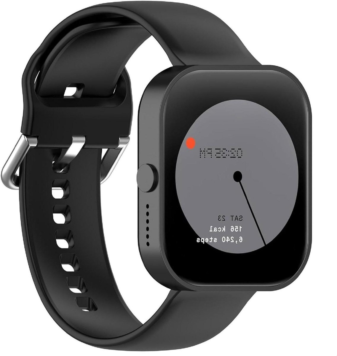 Provento - Siliconen horlogebandje compatibel met smartwatch, zacht en slijtvast, ademend vervangingsbandje.