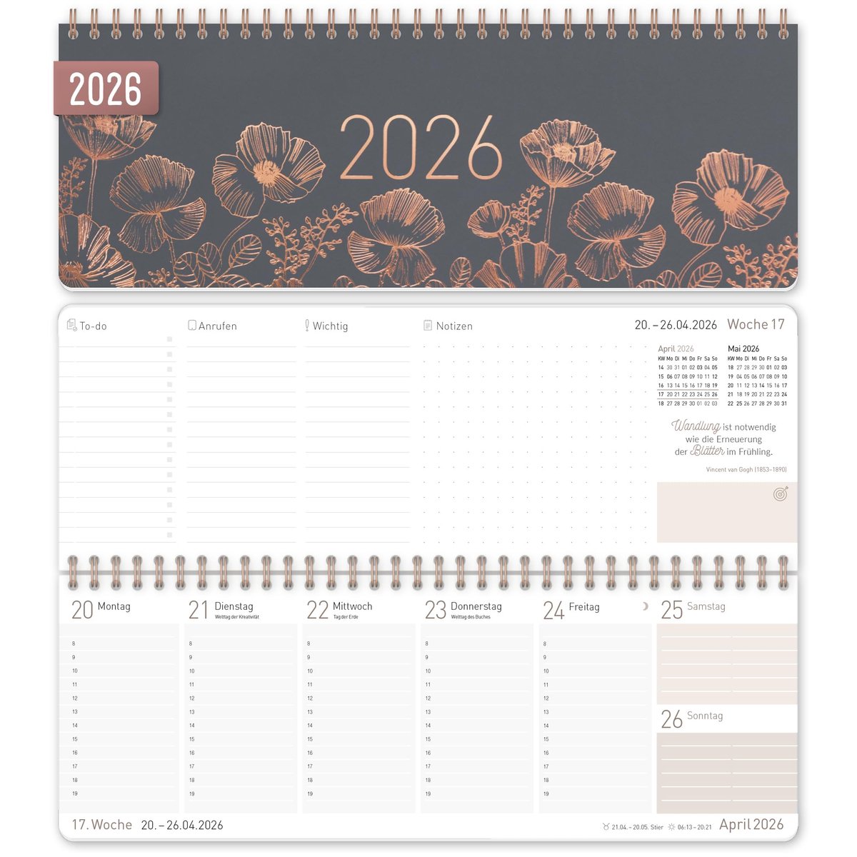 IMPERATORIS® Weekkalender/Weekplanner (Duits) 2026
