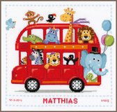 Kit de comptage Kit Happy animal gang sur le bus - Vervaco - PN-0147691