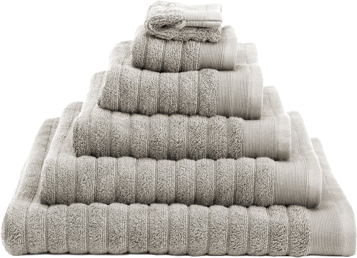 Heckettlane Handdoekenset Prestige - Hotelkwaliteit Handdoek van 100% Katoen - 50x100 cm - Badhanddoek 2 Stuks - Grijs