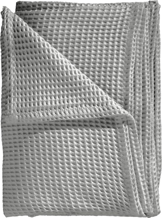 Heckettlane Bed Sprei Wafel - Bedsprei 2 persoons - Wafeldeken - 240x260 cm - Grijs