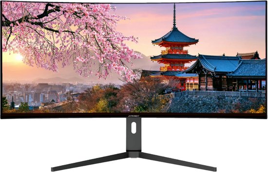 nです JAPANNEXT Curved monitor 39,7 inch - WUHD 60Hz - IPS-paneel - USB