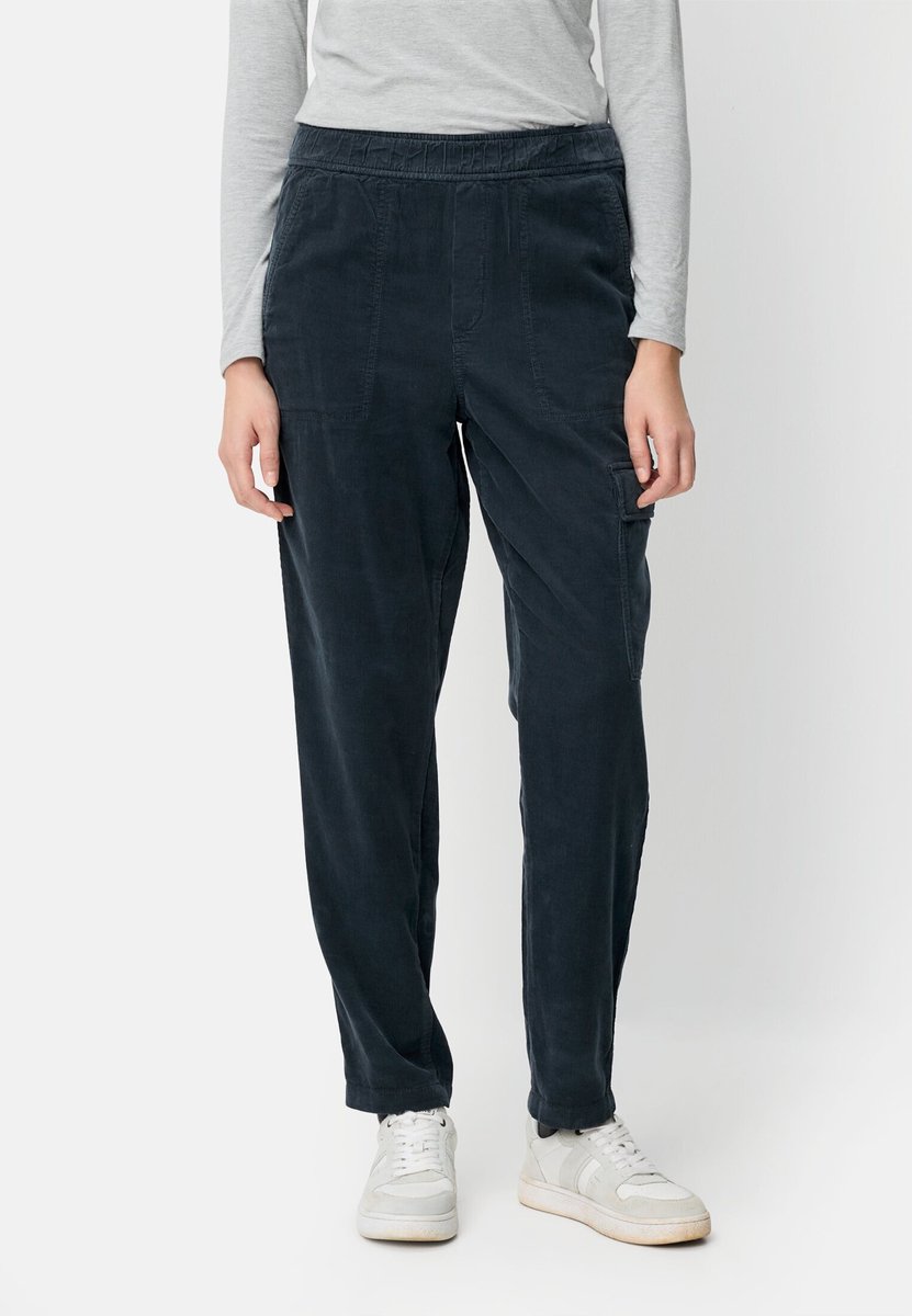 camel active Cargo broek gemaakt van puur katoen - Maat womenswear-32/32 - Middernachtblauw
