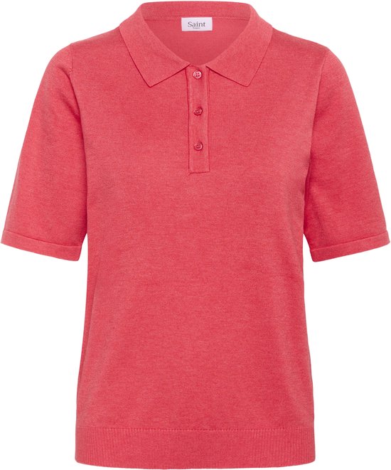 Saint Tropez MilaSZ Polo SS Pullover Dames Trui - Honeysuckle Melange