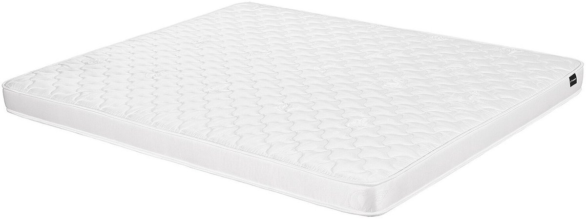 Vente-unique Set 140 x 190 cm bedbodem met opbergruimte, wit + matras van schuim van 15 cm dik - DANAE II van YSMÉE