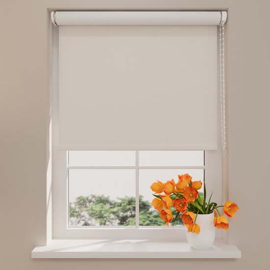 Store à enrouleur Easy Blackout Off White 70 x 190 cm