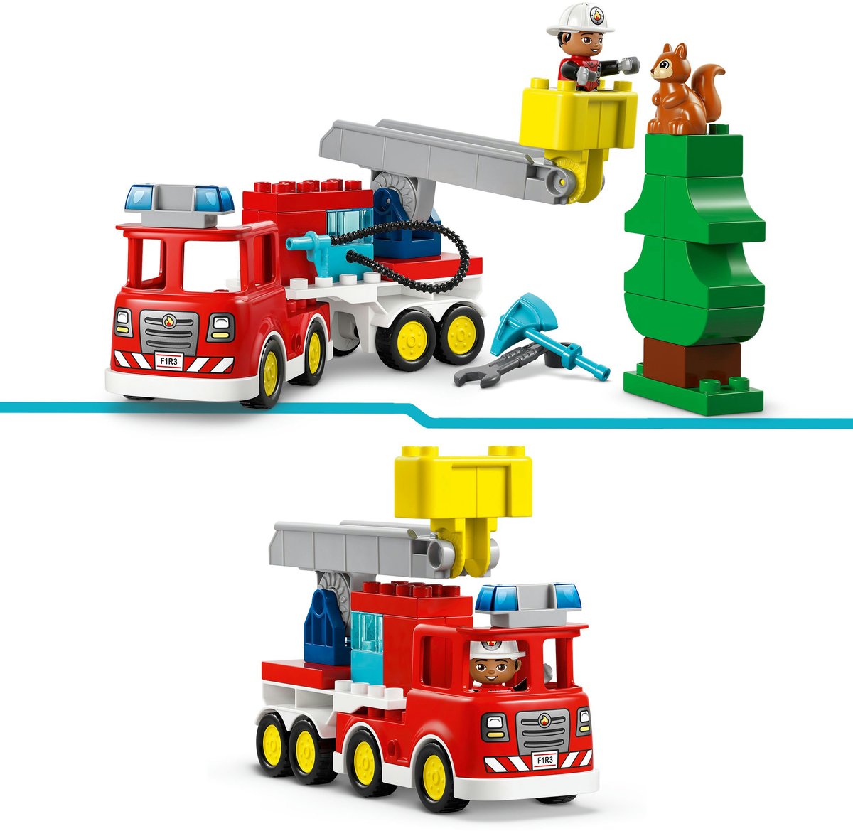 LEGO Duplo - Brandweertruck - Inclusief slang en brandweerman — afbeelding 2
