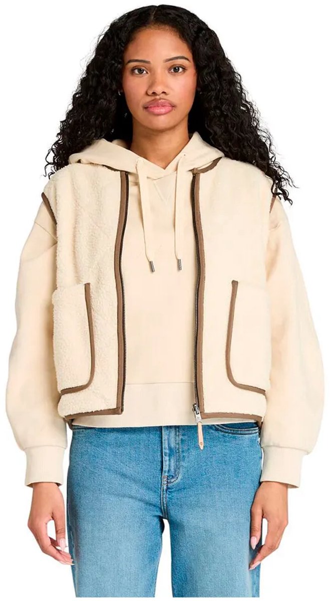 Timberland Sherpa Vest Beige S Vrouw