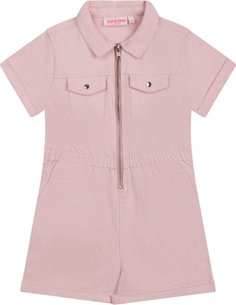 Someone OONA-SG-64-I Meisjes Jumpsuit - Light Pink
