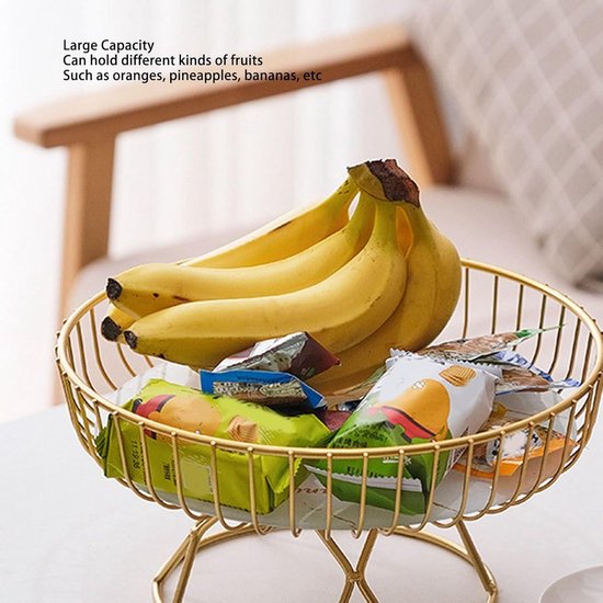 2 etagère voor fruit, draagbare fruitschaal, fruitmand, broodmand