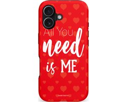 Casetastic Hoesje Geschikt voor Apple iPhone 17 MagSafe - Stijlvolle Beschermende Duo-layer Case - All You Need is Me