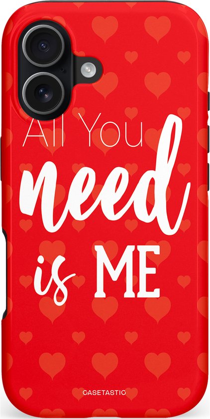 Casetastic Hoesje Geschikt voor Apple iPhone 17 MagSafe - Stijlvolle Beschermende Duo-layer Case - All You Need is Me