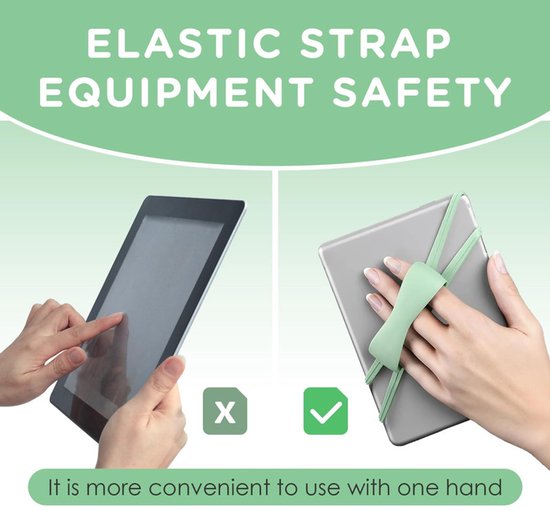 2 stuks - Elastische Vinger Sling Grip Universele Smartphone - Vingerhouder voor eReader - Compatibel met Kindle-accessoires - Handig om in bed te lezen - Veilige en lichtgewicht gripstandaard - Geschikt voor tablets van 4,7-8 inch van Merkloos — afbeelding 5
