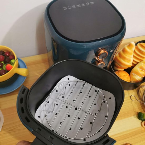 Heteluchtfriteuse, 3 stuks vierkant airfryerrek, airfryer