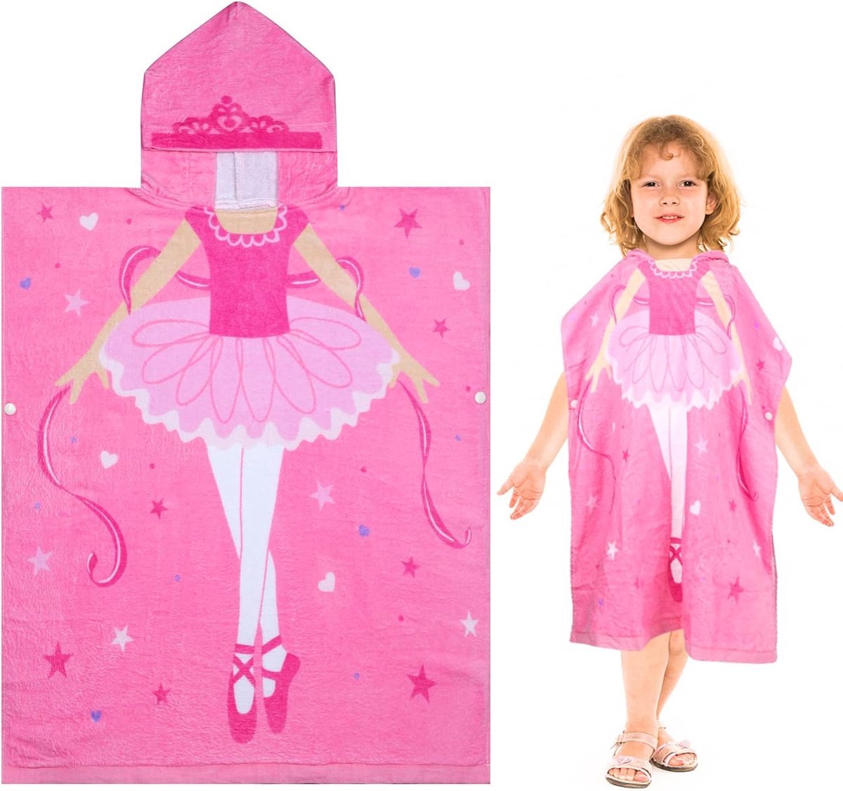 Stunq® Zachte en Absorberende Handdoek met Capuchon - Ideaal voor Kinderen en Wateractiviteiten